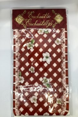 画像1: Enchantlic Enchantilly / チャーミーギンガムチェック柄オーバーニーソックス  アカ O-25-07-17-1006-LO-ZA-IG-OS