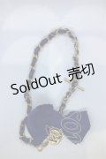 KANEKO ISAO / リボン＆コインバッグチャーム  ネイビー×ゴールド O-25-07-17-1069-EL-ZA-OW-OS