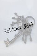 BPN / 鍵モチーフリング  ガンメタ O-25-07-17-1076-GO-AC-OW-OS