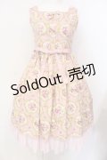 Victorian maiden / シフォンフリルジャンパースカート  ピンク O-25-07-17-062-CL-OP-OW-OS