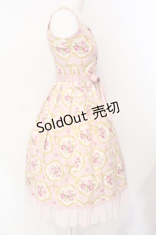 画像3: Victorian maiden / シフォンフリルジャンパースカート  ピンク O-25-07-17-062-CL-OP-OW-OS (3)