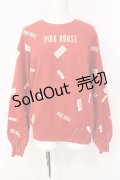 PINK HOUSE / ロゴパッチスウェット L アカ O-25-07-17-008-LO-TO-IG-ZT198