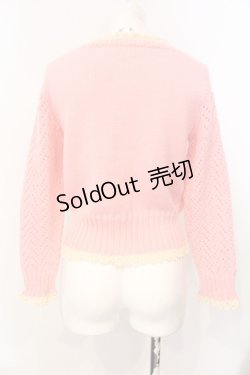 画像4: MILK / プードルモチーフカーディガン  ピンク O-25-07-17-065-ML-TO-OW-OS