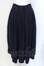 画像2: Fi.n.t / ナポレオン風ボリュームタックスカート  ネイビー O-25-07-17-067-CA-SK-IG-ZT090 (2)
