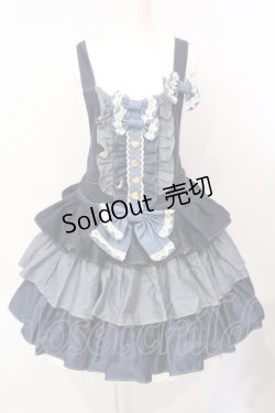 画像1: MAM MAXICIMAM / プレアリーローズ プレジール　マルシェ　デニム サロペット  ネイビー×マロンベージュ O-25-07-17-076-LO-OP-OW-OS