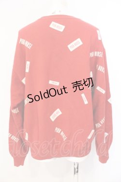 画像4: PINK HOUSE / ロゴパッチスウェット L アカ O-25-07-17-008-LO-TO-IG-ZT198