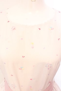 画像2: mille fille closet by LODISPOTTO / Ice Creamシュガーワンピース M シロ×ピンク O-25-07-17-081-LO-OP-OW-OS