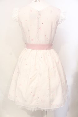 画像4: mille fille closet by LODISPOTTO / Ice Creamシュガーワンピース M シロ×ピンク O-25-07-17-081-LO-OP-OW-OS
