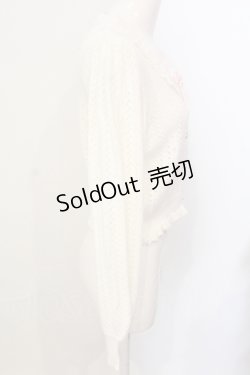 画像3: Amavel / ロマンティックレースすかし編みカーディガン F シロ×ピンク O-25-07-17-088-CA-TO-OW-OS