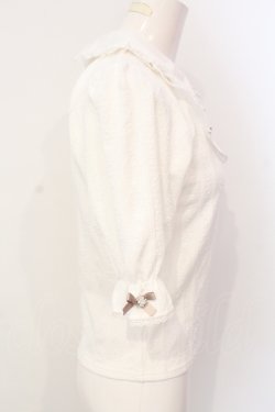 画像3: NOEMIE / ダブルリボンケーブルジャガードカットソー M シロ O-25-07-17-089-LO-TO-OW-OS