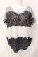 画像1: axes femme / 異素材切り替えカットソー M グレー O-25-07-17-094-AX-TO-IG-OS (1)