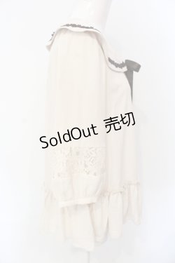 画像2: axes femme / ラッフルセーラーブラウス M アイボリー O-25-07-17-097-AX-BL-IG-ZT506