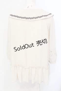 画像3: axes femme / ラッフルセーラーブラウス M アイボリー O-25-07-17-097-AX-BL-IG-ZT506