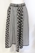 axes femme / ベルト付パッチワークスカート【ベルト欠品】 M グレー O-25-07-17-100-AX-SK-IG-OS