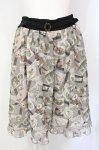 画像1: axes femme / レースコラージュ柄スカート  グレー O-25-07-17-104-AX-SK-IG-ZT059 (1)
