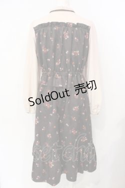 画像2: axes femme / 切り替えビスチェ風ワンピース M ブラウン O-25-07-17-107-AX-OP-OW-OS