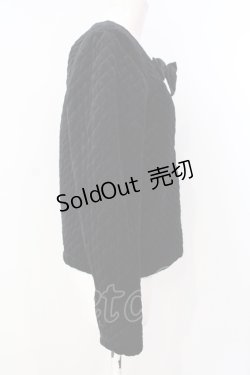 画像2: INGEBORG / ベロアキルトジャケット  クロ O-25-07-17-011-LO-JA-IG-ZT209