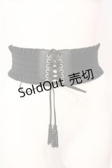axes femme / タッセル ゴムベルト  クロ O-25-07-17-109-AX-ZA-IG-ZT169-F002