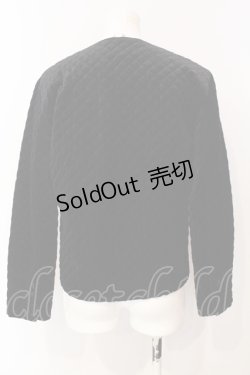 画像3: INGEBORG / ベロアキルトジャケット  クロ O-25-07-17-011-LO-JA-IG-ZT209