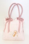 画像1: m petit by misako / ラビットベアプリントトートバッグ  ピンク O-25-07-17-113-LO-BG-IG-ZTK024 (1)