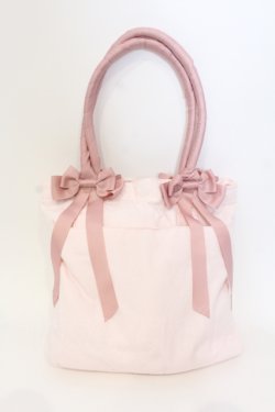 画像3: m petit by misako / ラビットベアプリントトートバッグ  ピンク O-25-07-17-113-LO-BG-IG-OS