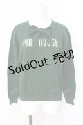 PINK HOUSE / リボンロゴニット  グリーン O-25-07-17-012-LO-TO-IG-OS