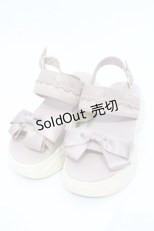 画像1: m petit by misako / AMリボンスニーカーサンダル M ピンク O-25-07-17-114-LO-SH-IG-ZTK022 (1)