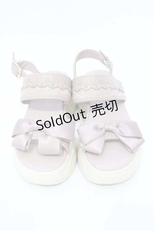 画像2: m petit by misako / AMリボンスニーカーサンダル M ピンク O-25-07-17-114-LO-SH-IG-ZTK022 (2)