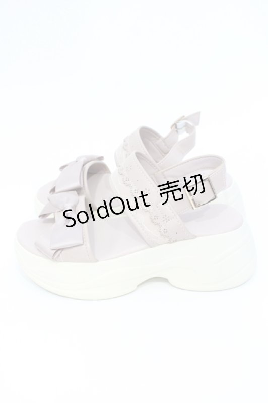 画像3: m petit by misako / AMリボンスニーカーサンダル M ピンク O-25-07-17-114-LO-SH-IG-ZTK022 (3)