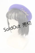 Enchantlic Enchantilly / ロゴプリントベレー帽  ブルー O-25-07-17-115-LO-AC-IG-OS