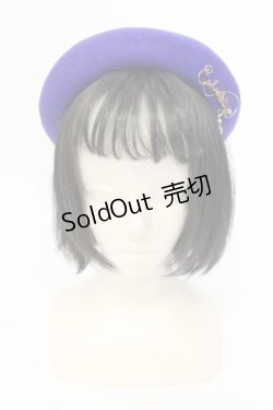 画像2: Enchantlic Enchantilly / ロゴプリントベレー帽  ブルー O-25-07-17-115-LO-AC-IG-OS
