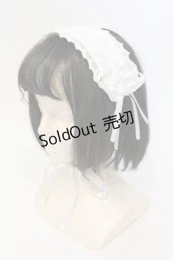 画像1: Innocent World / ミニバラサテンリボン付きヘッドドレス  シロ O-25-07-17-119-IW-AC-IG-OS