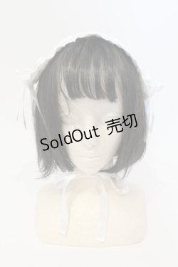 画像2: Innocent World / ミニバラサテンリボン付きヘッドドレス  シロ O-25-07-17-119-IW-AC-IG-OS