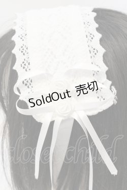 画像3: Innocent World / ミニバラサテンリボン付きヘッドドレス  シロ O-25-07-17-119-IW-AC-IG-OS