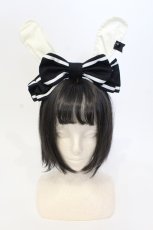 画像1: Angelic Pretty / Marionette Clockラビットカチューシャ  クロ O-25-07-17-121-AP-AC-IG-ZT487-F002 (1)