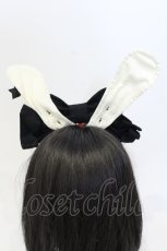 画像4: Angelic Pretty / Marionette Clockラビットカチューシャ  クロ O-25-07-17-121-AP-AC-IG-ZT487-F002 (4)