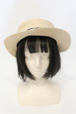 画像4: axes femme / 巻き薔薇ブローチカンカン帽  ナチュラル×ブルー O-25-07-17-122-AX-AC-IG-ZTK011 (4)