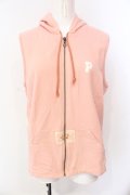 PINK HOUSE / フードノースリーブベスト  ピンク O-25-07-17-014-LO-TO-IG-OS