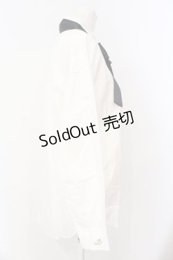画像3: INGEBORG / カメリア刺繍リボンタイブラウス L シロ×クロ O-25-07-17-017-LO-BL-IG-OS
