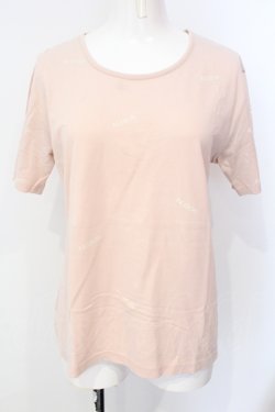 画像1: INGEBORG / ロゴプリントTシャツ S ピンク O-25-07-17-024-LO-TS-IG-OS