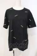 INGEBORG / ロゴプリントTシャツ M クロ O-25-07-17-026-LO-TS-IG-OS