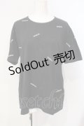 INGEBORG / ロゴプリントTシャツ M クロ O-25-07-17-026-LO-TS-IG-OS