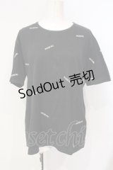 INGEBORG / ロゴプリントTシャツ M クロ O-25-07-17-026-LO-TS-IG-OS