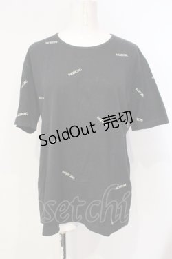画像1: INGEBORG / ロゴプリントTシャツ M クロ O-25-07-17-026-LO-TS-IG-OS