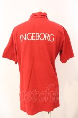 画像2: INGEBORG / ロゴプリントポロシャツチュニック  アカ O-25-07-17-028-LO-TO-IG-ZT182 (2)