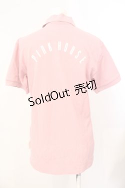 画像2: PINK HOUSE / ロゴプリントポロシャツ  ピンク O-25-07-17-029-LO-BL-IG-OS