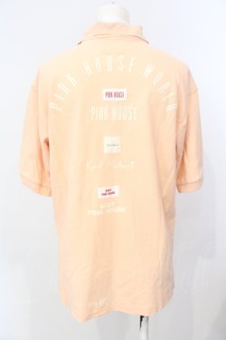 画像2: PINK HOUSE / バックロゴプリントポロシャツ  ピンク O-25-07-17-030-LO-BL-IG-OS