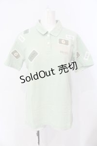 PINK HOUSE / ワッペンデザイン半袖ポロシャツ  ライトグリーン O-25-07-17-031-LO-TO-IG-OS