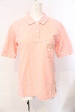 画像1: PINK HOUSE / ロゴパッチポロシャツ  ピンク O-25-07-17-032-LO-BL-IG-OS