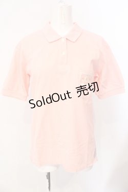 画像1: PINK HOUSE / ロゴパッチポロシャツ  ピンク O-25-07-17-032-LO-BL-IG-ZT212